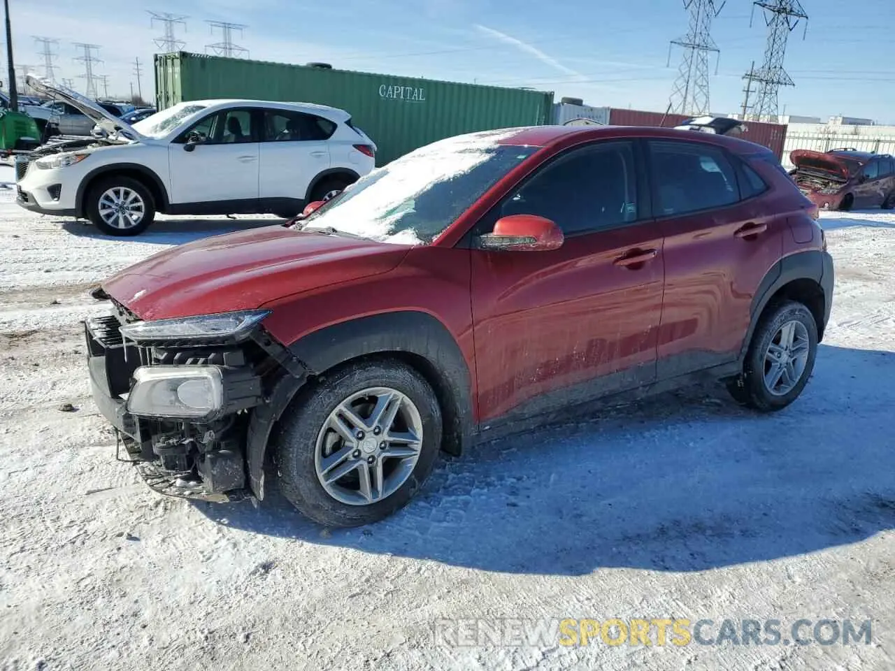 1 fotografías del automóvil dañado KM8K12AA9MU614919 HYUNDAI KONA 2021
