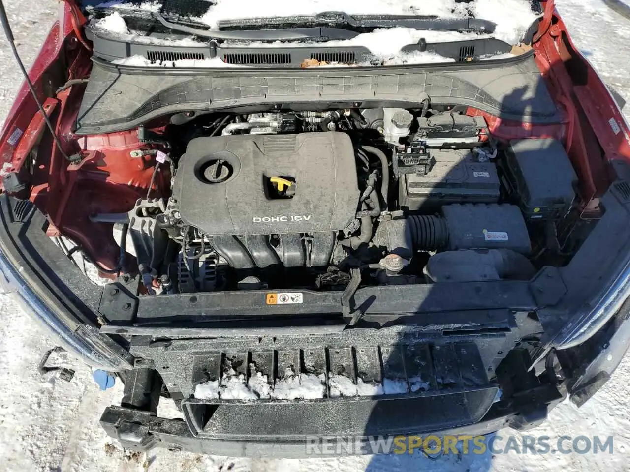 12 fotografías del automóvil dañado KM8K12AA9MU614919 HYUNDAI KONA 2021