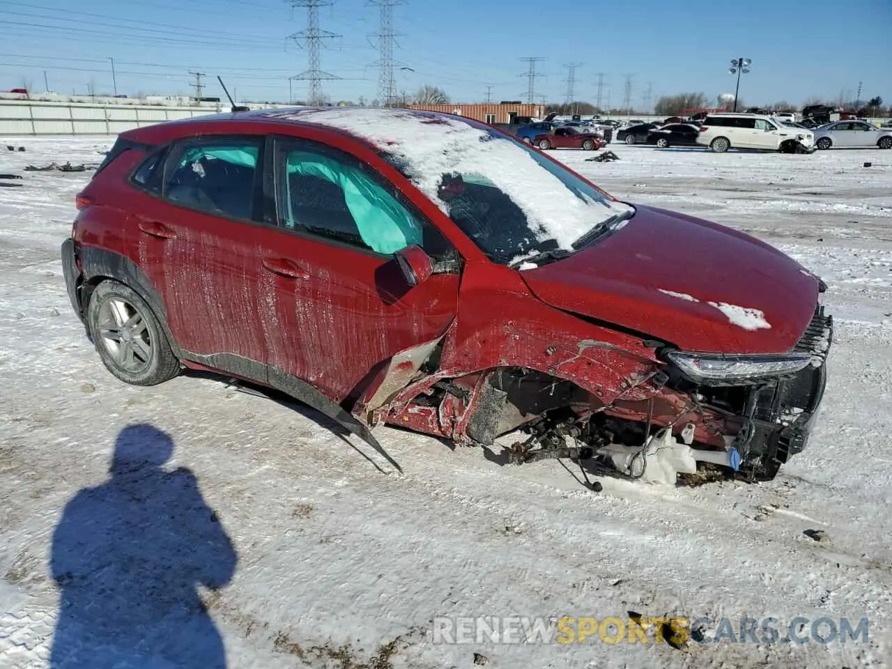 4 fotografías del automóvil dañado KM8K12AA9MU614919 HYUNDAI KONA 2021
