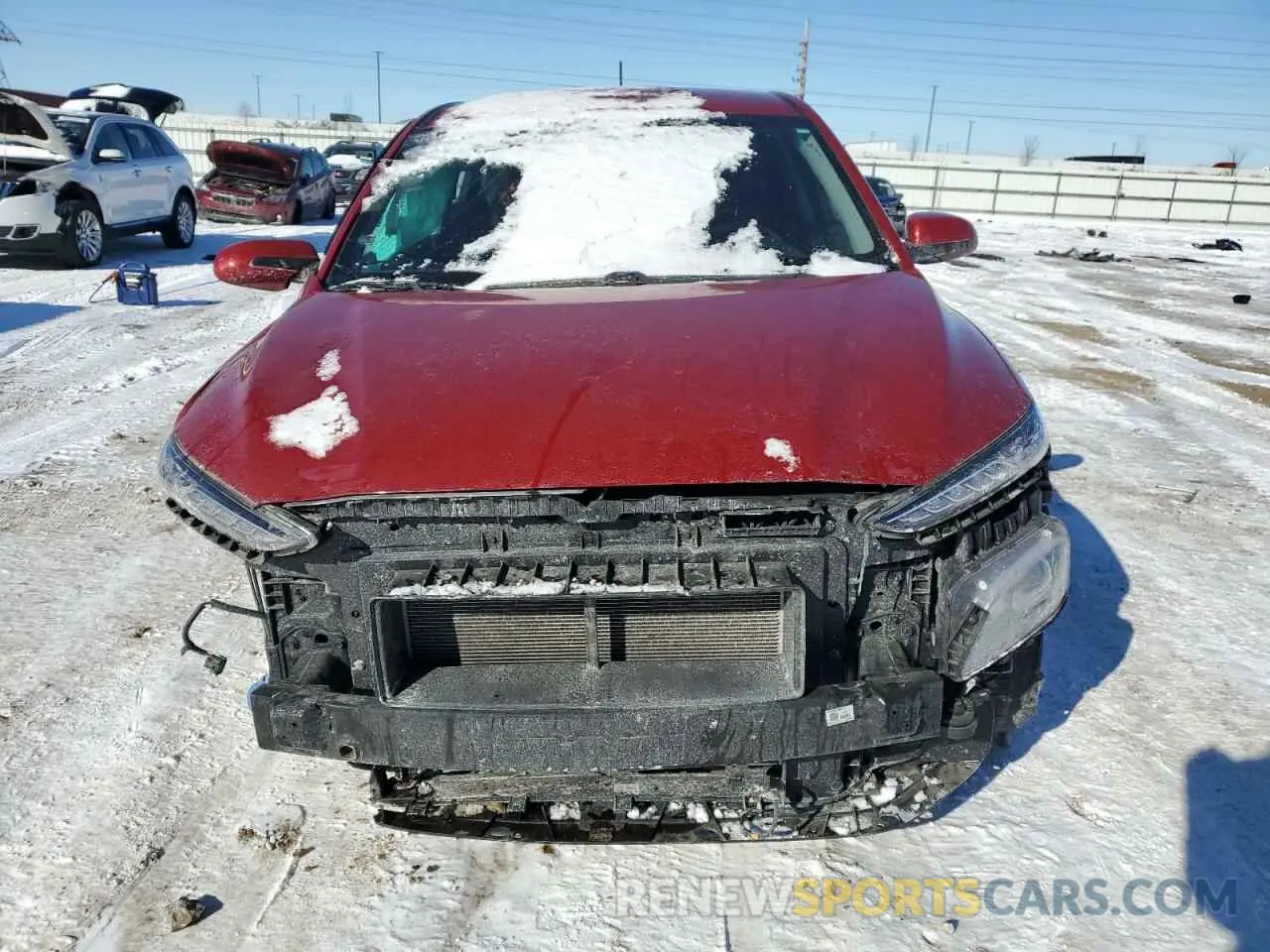5 fotografías del automóvil dañado KM8K12AA9MU614919 HYUNDAI KONA 2021