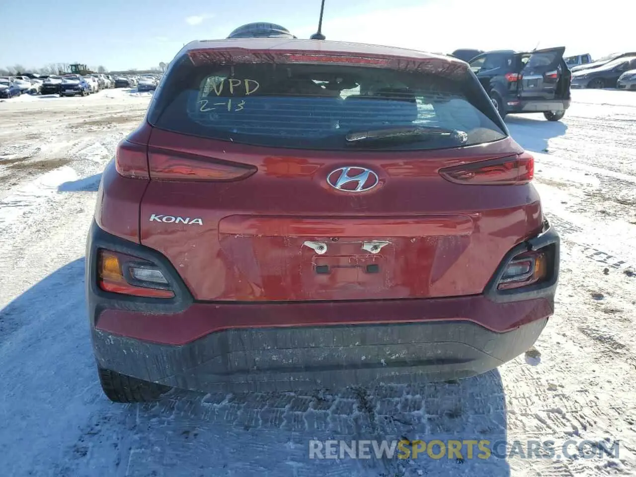 6 fotografías del automóvil dañado KM8K12AA9MU614919 HYUNDAI KONA 2021