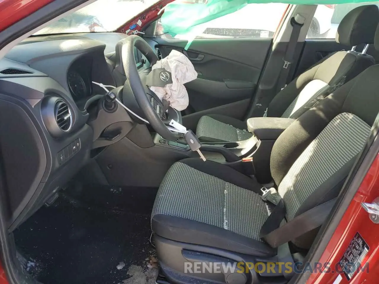 7 fotografías del automóvil dañado KM8K12AA9MU614919 HYUNDAI KONA 2021