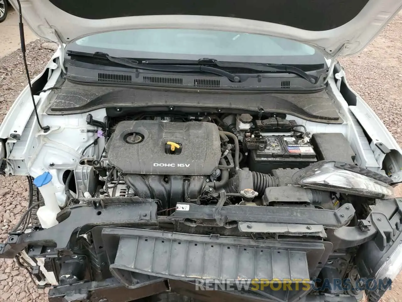 12 fotografías del automóvil dañado KM8K12AA9MU712655 HYUNDAI KONA 2021