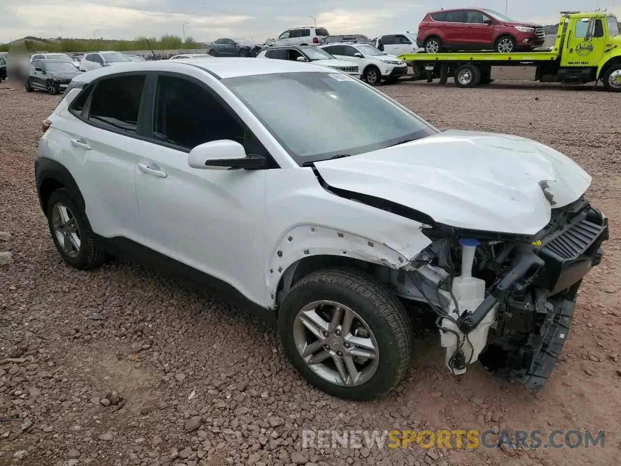 4 fotografías del automóvil dañado KM8K12AA9MU712655 HYUNDAI KONA 2021