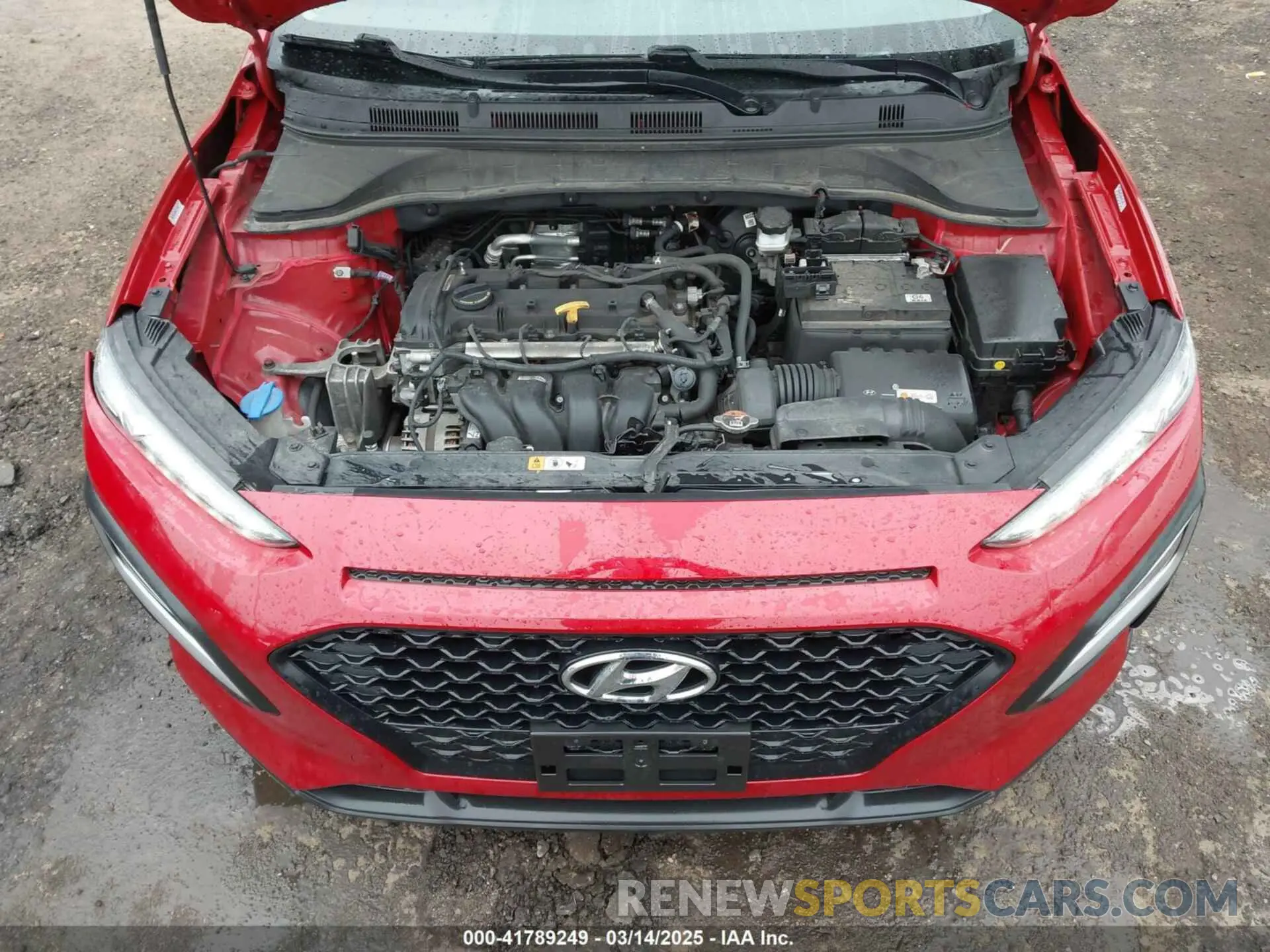 10 fotografías del automóvil dañado KM8K1CAA0MU736896 HYUNDAI KONA 2021