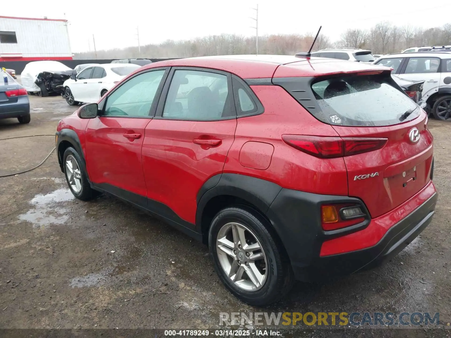 3 fotografías del automóvil dañado KM8K1CAA0MU736896 HYUNDAI KONA 2021