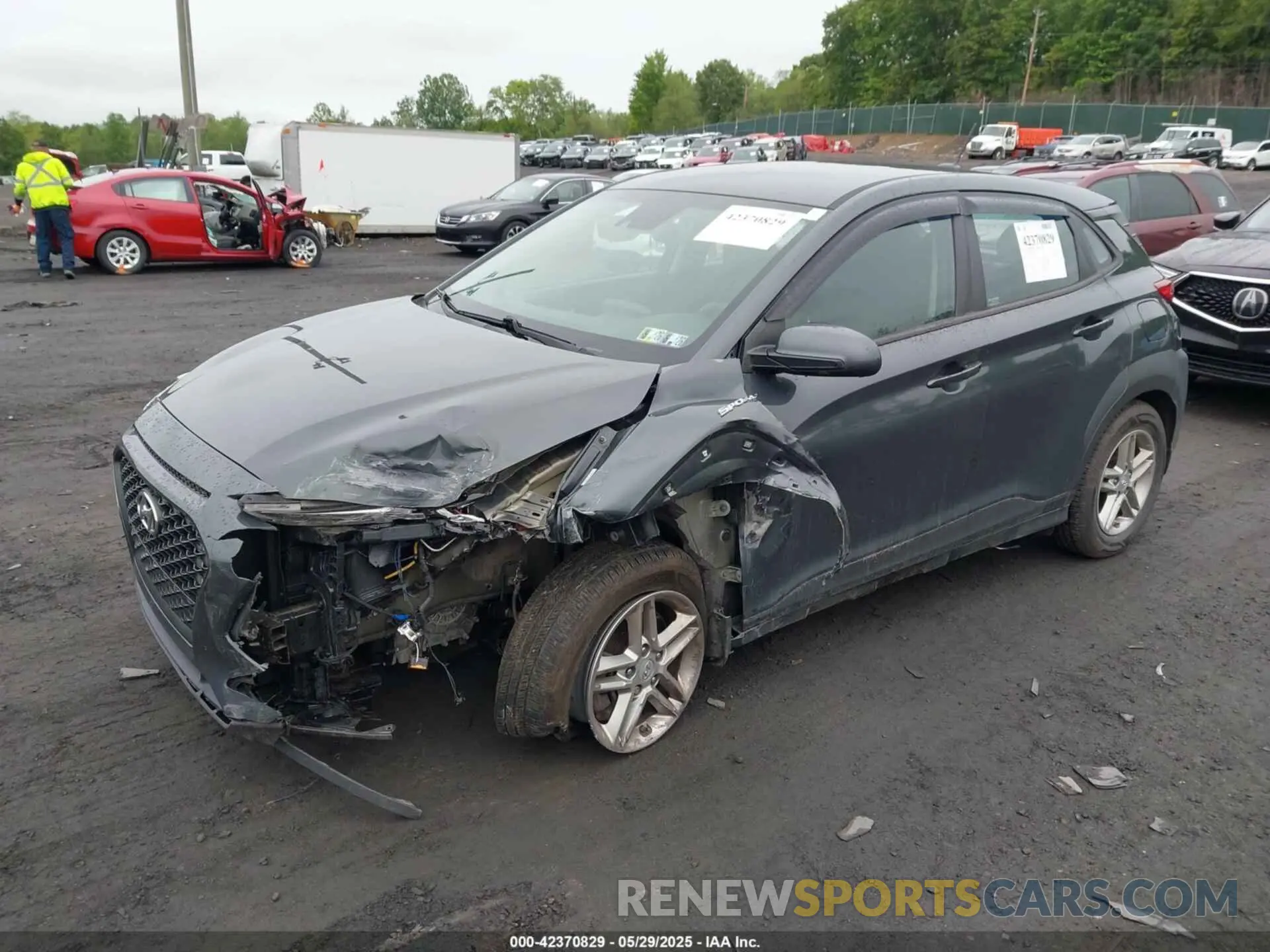 2 fotografías del automóvil dañado KM8K1CAA1MU648231 HYUNDAI KONA 2021