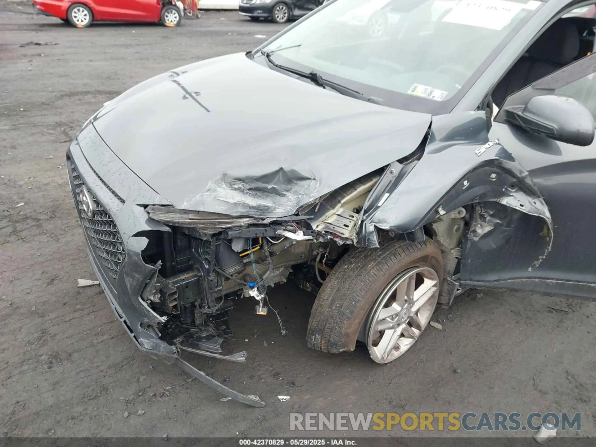 6 fotografías del automóvil dañado KM8K1CAA1MU648231 HYUNDAI KONA 2021