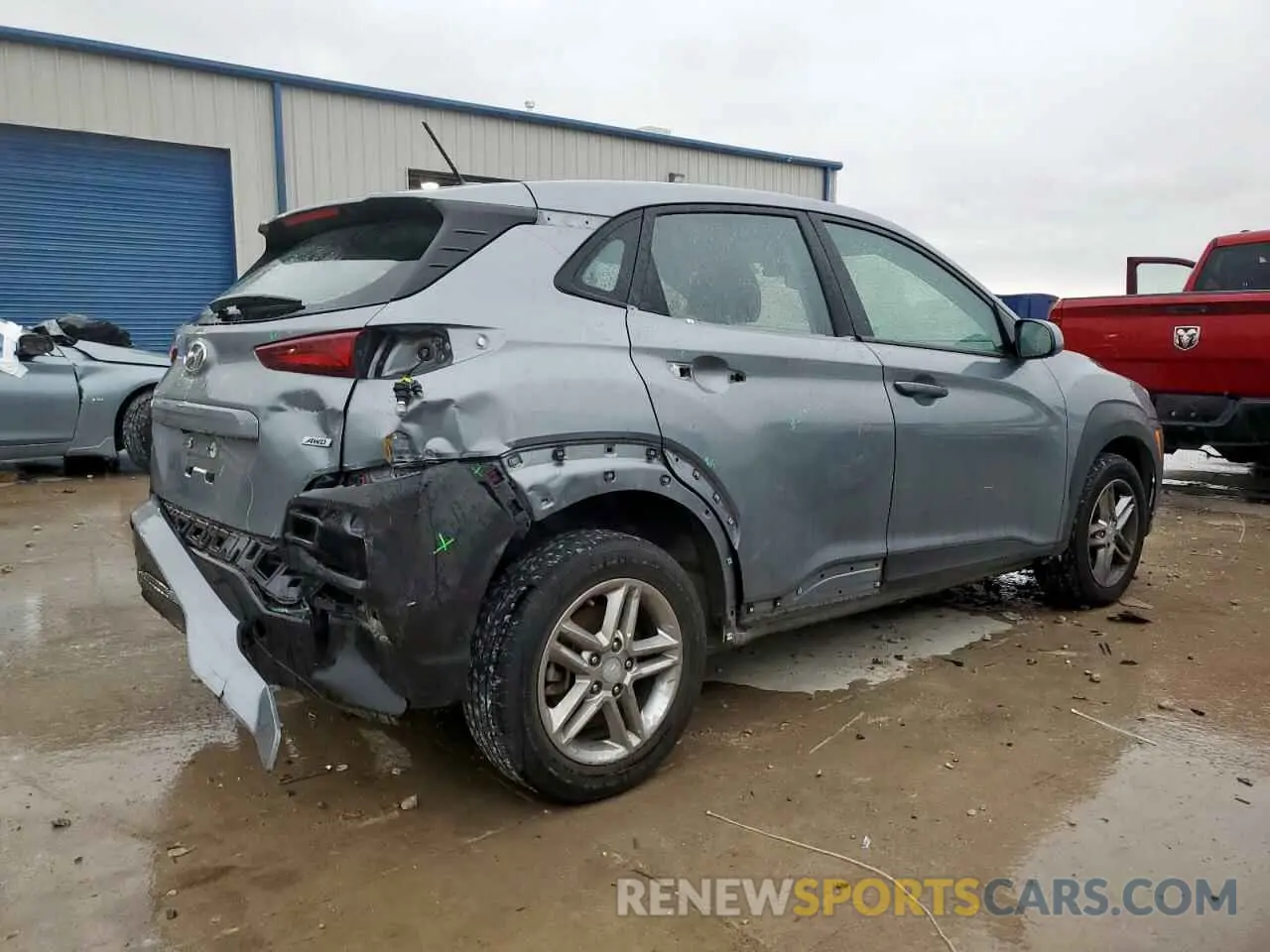 3 fotografías del automóvil dañado KM8K1CAA1MU691161 HYUNDAI KONA 2021