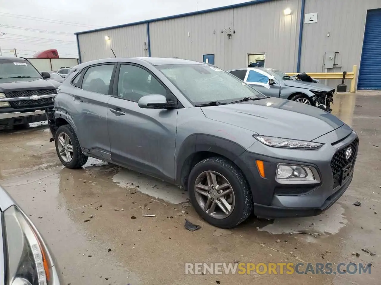 4 fotografías del automóvil dañado KM8K1CAA1MU691161 HYUNDAI KONA 2021
