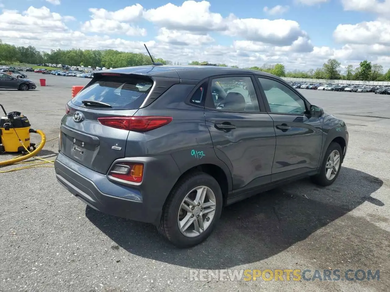3 fotografías del automóvil dañado KM8K1CAA2MU646536 HYUNDAI KONA 2021