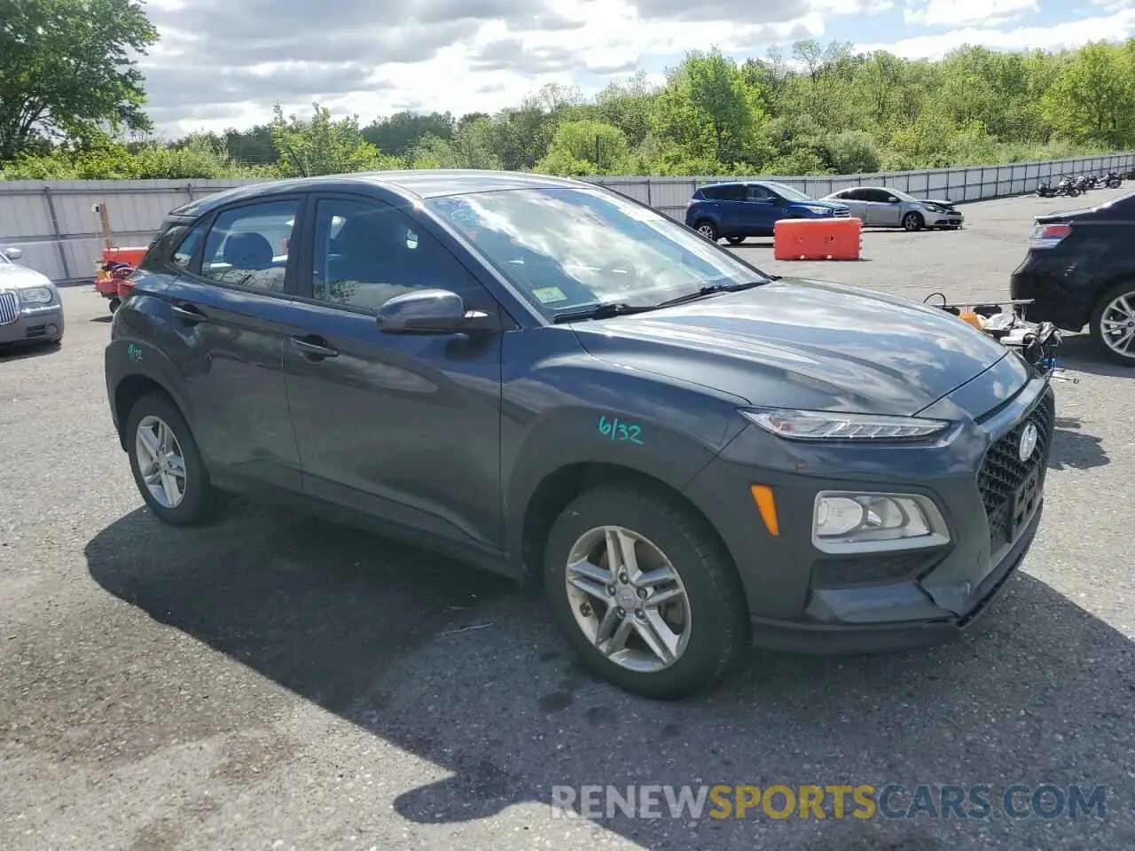 4 fotografías del automóvil dañado KM8K1CAA2MU646536 HYUNDAI KONA 2021