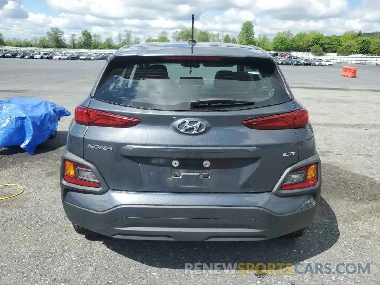 6 fotografías del automóvil dañado KM8K1CAA2MU646536 HYUNDAI KONA 2021