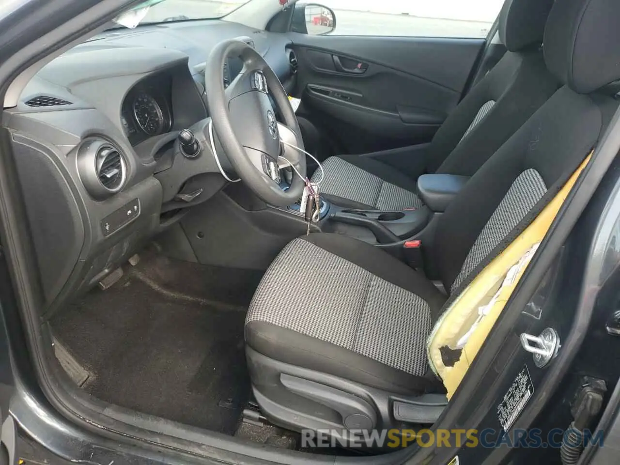 7 fotografías del automóvil dañado KM8K1CAA2MU646536 HYUNDAI KONA 2021