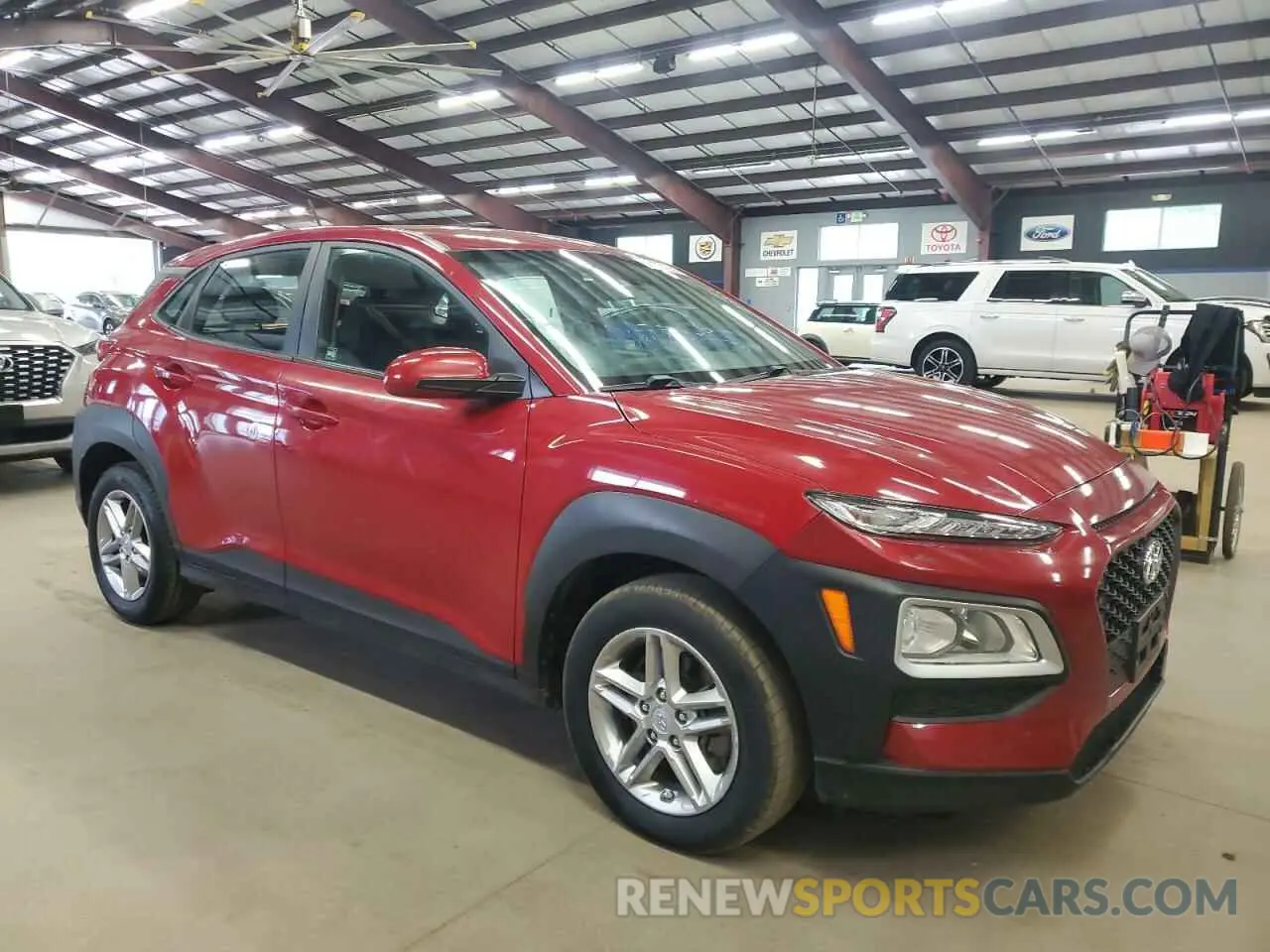 4 fotografías del automóvil dañado KM8K1CAA2MU711353 HYUNDAI KONA 2021