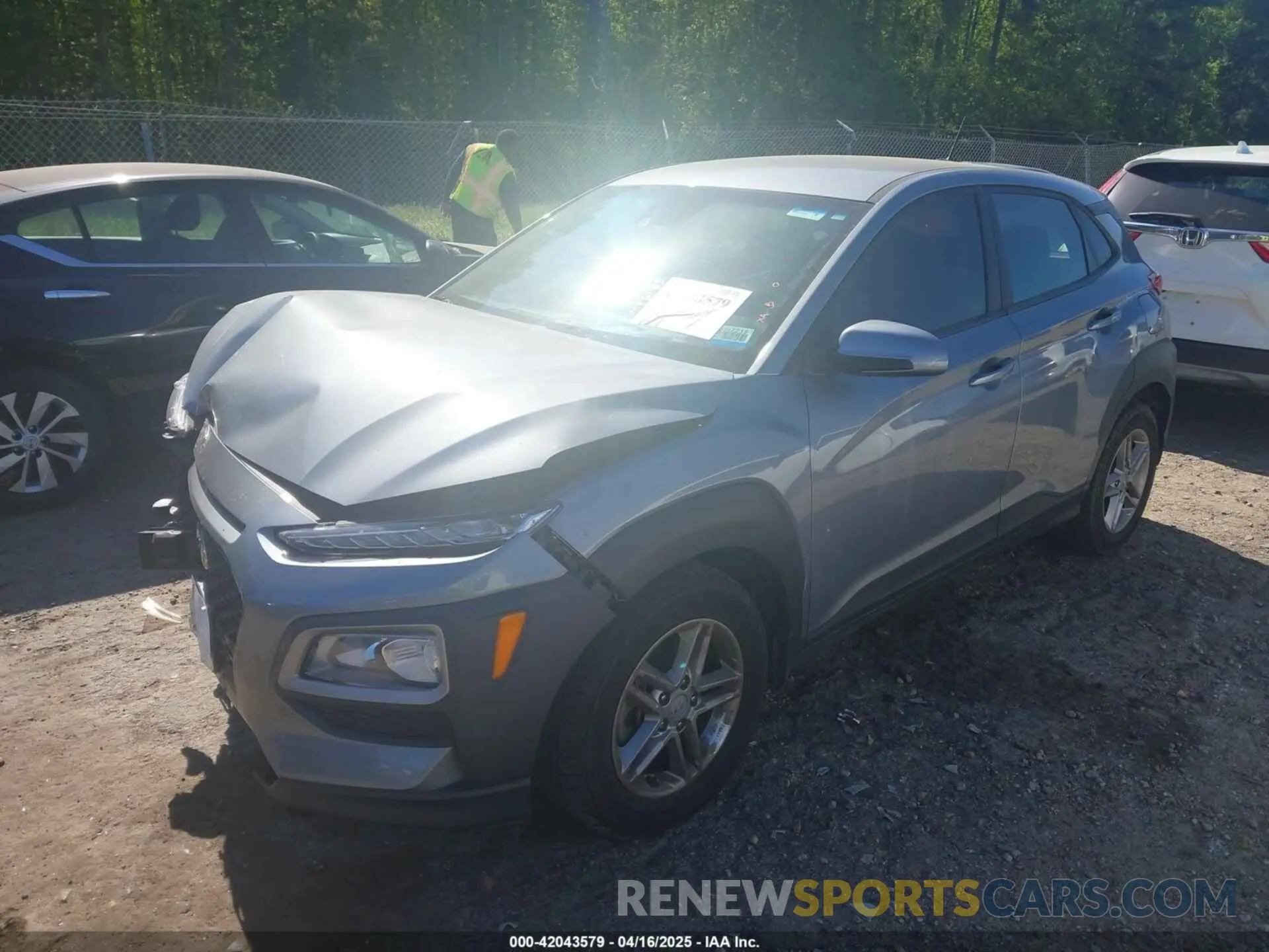 2 fotografías del automóvil dañado KM8K1CAA3MU674975 HYUNDAI KONA 2021