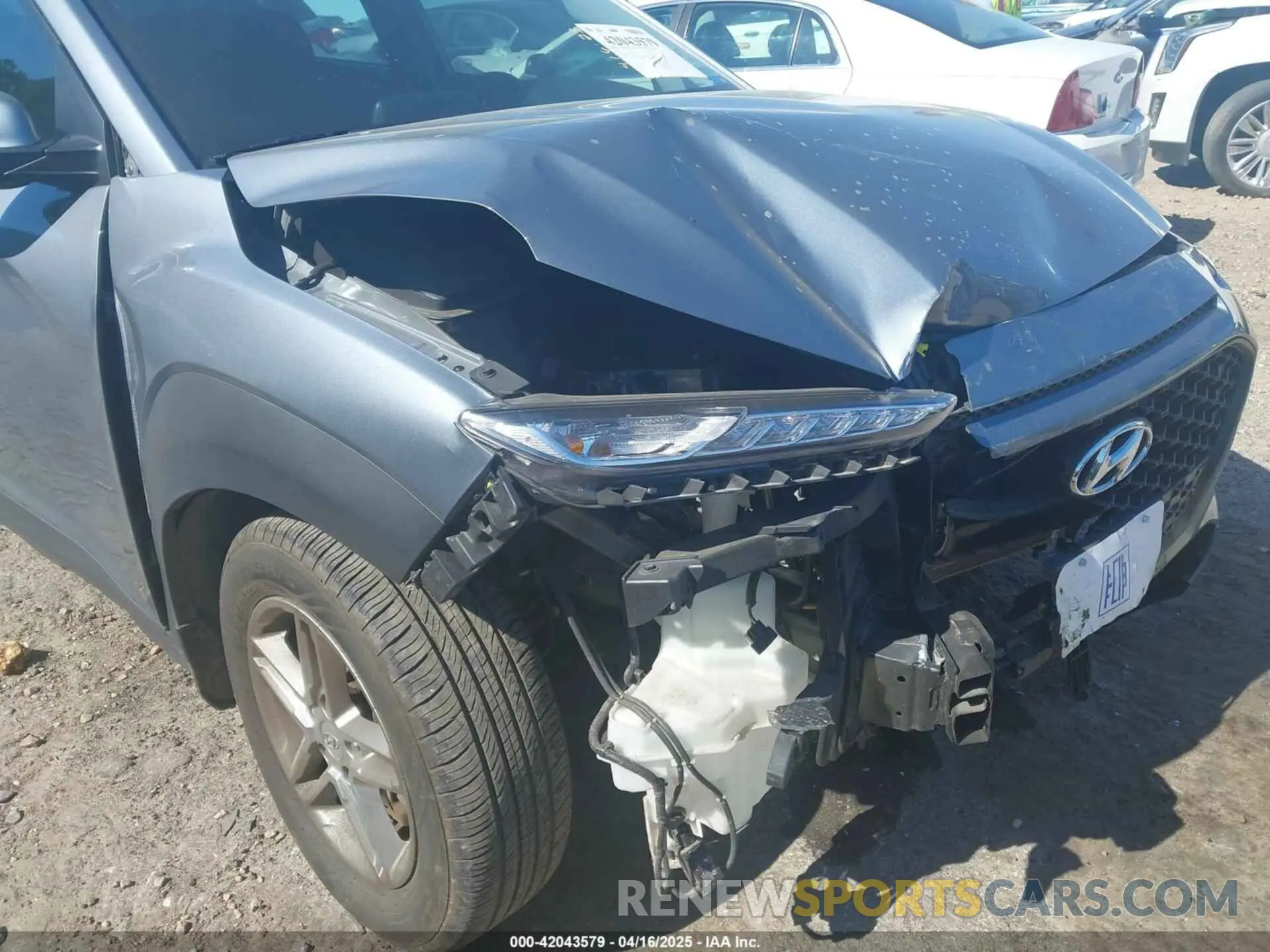 6 fotografías del automóvil dañado KM8K1CAA3MU674975 HYUNDAI KONA 2021