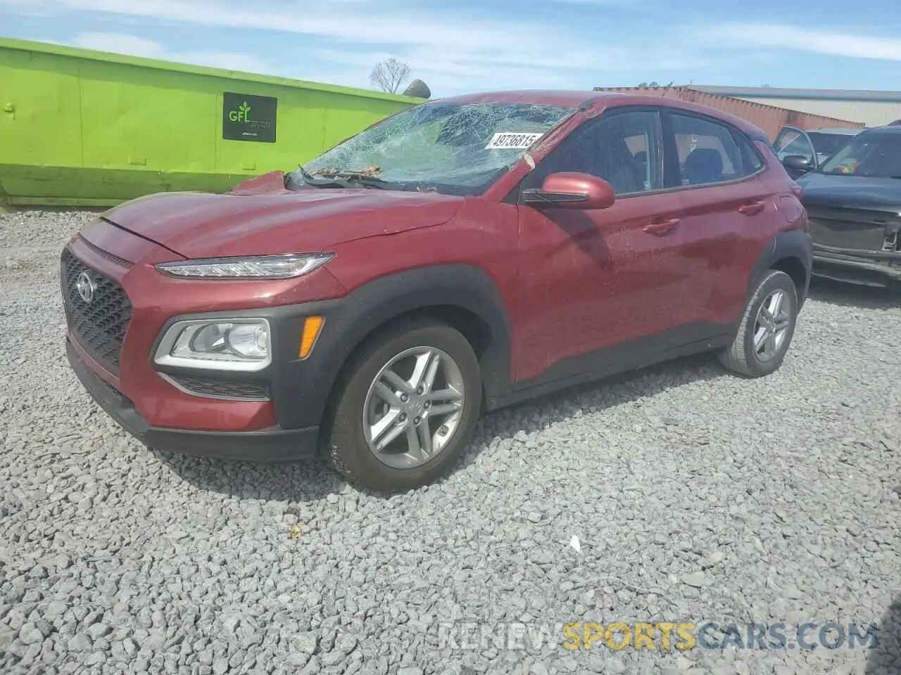 1 fotografías del automóvil dañado KM8K1CAA4MU644545 HYUNDAI KONA 2021