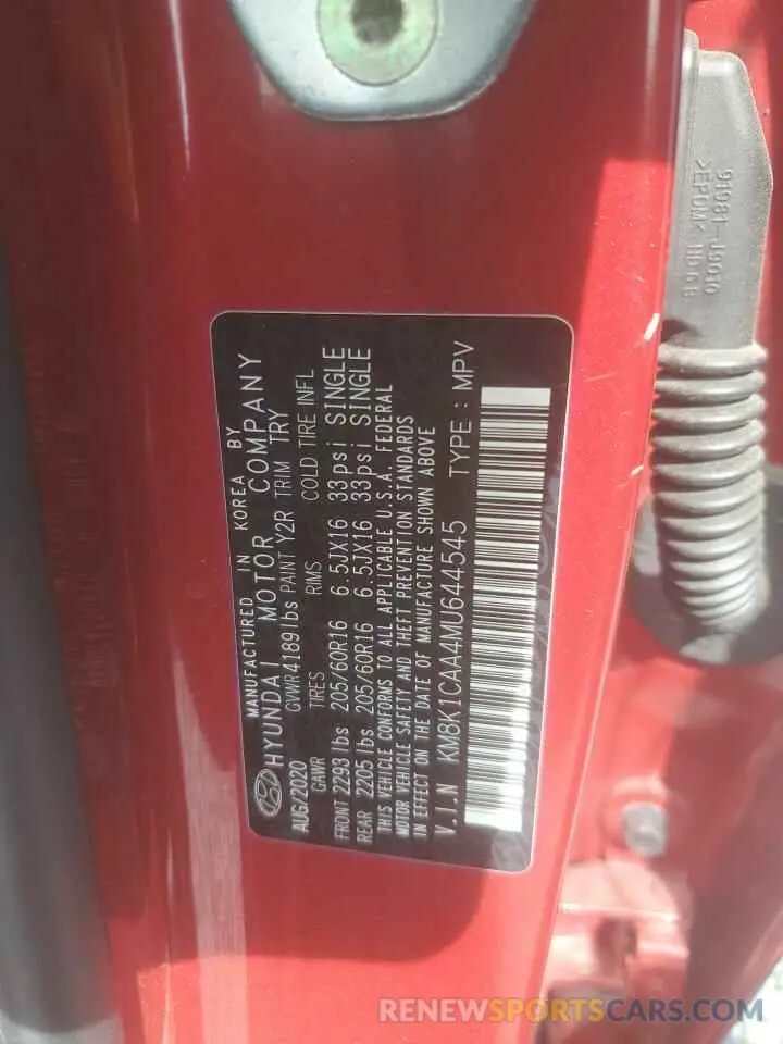 13 fotografías del automóvil dañado KM8K1CAA4MU644545 HYUNDAI KONA 2021