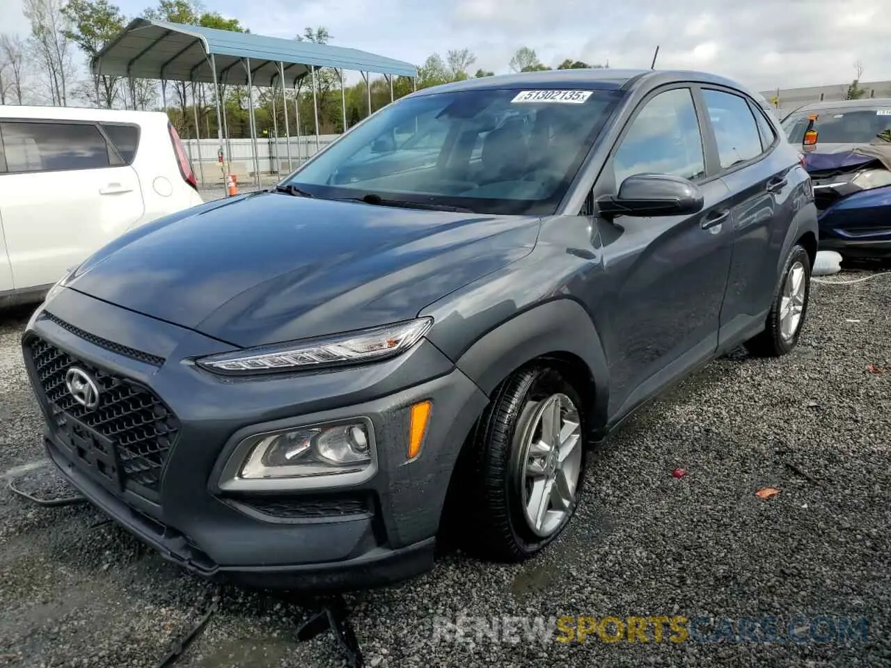 1 fotografías del automóvil dañado KM8K1CAA5MU643078 HYUNDAI KONA 2021