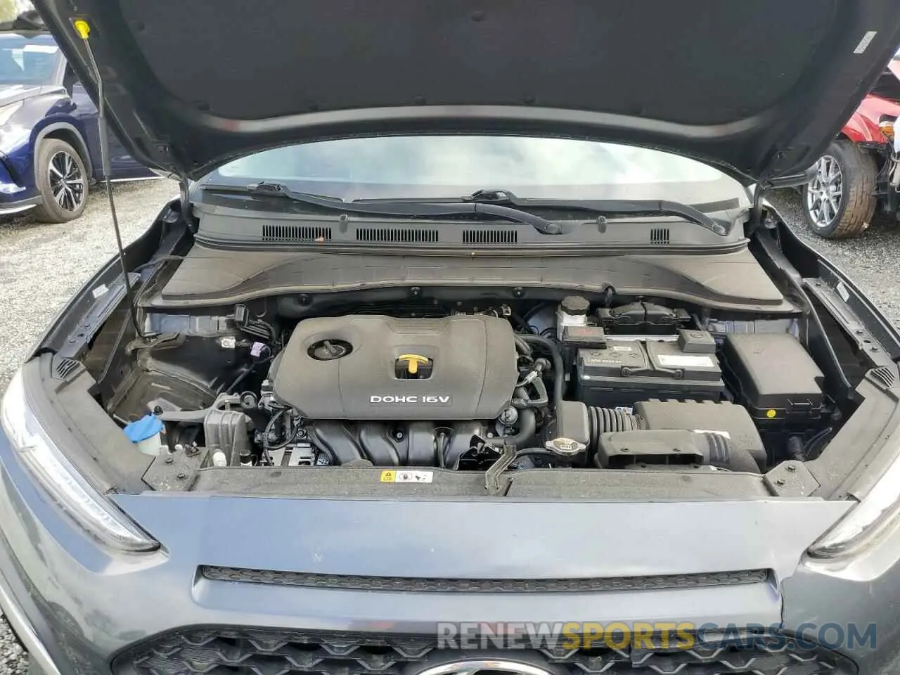 11 fotografías del automóvil dañado KM8K1CAA5MU643078 HYUNDAI KONA 2021