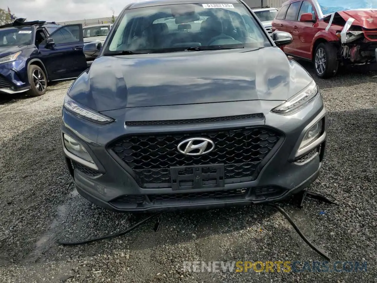 5 fotografías del automóvil dañado KM8K1CAA5MU643078 HYUNDAI KONA 2021