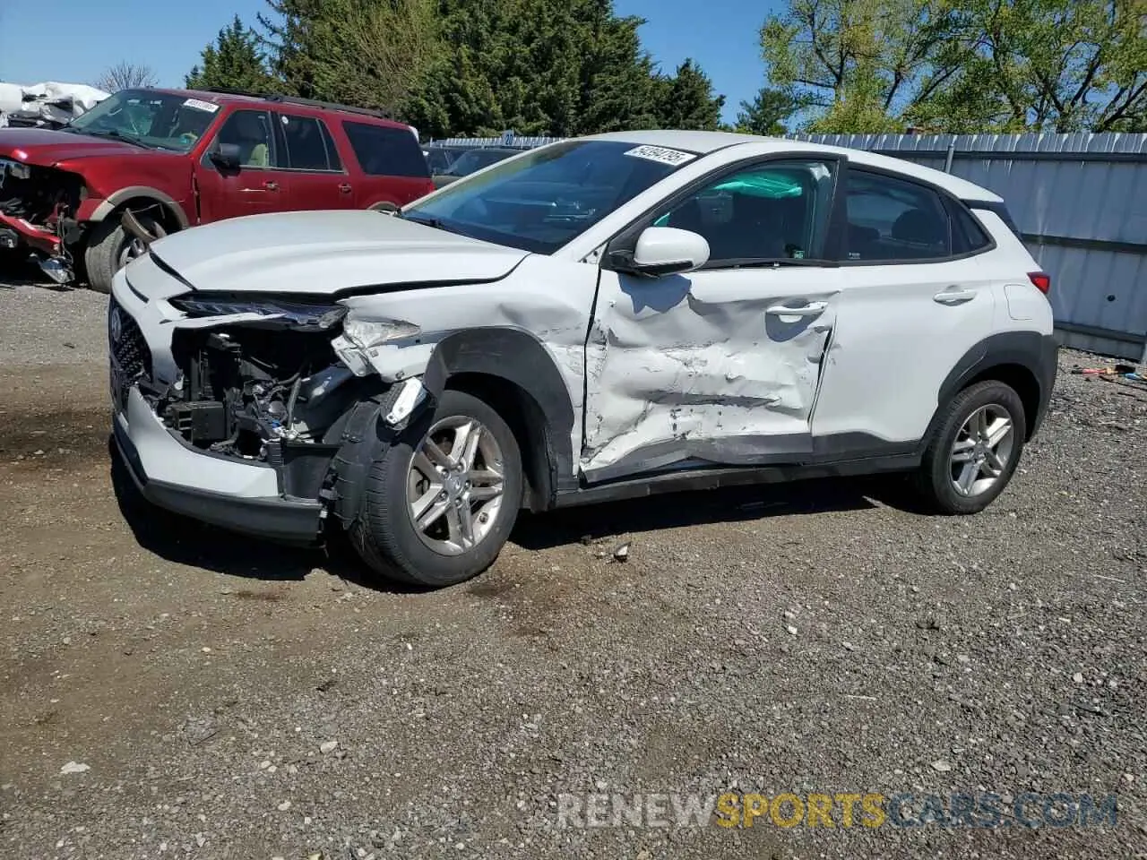 1 fotografías del automóvil dañado KM8K1CAA7MU659637 HYUNDAI KONA 2021