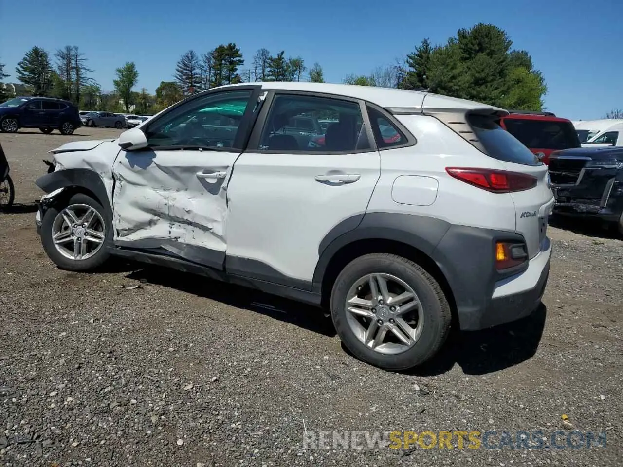 2 fotografías del automóvil dañado KM8K1CAA7MU659637 HYUNDAI KONA 2021