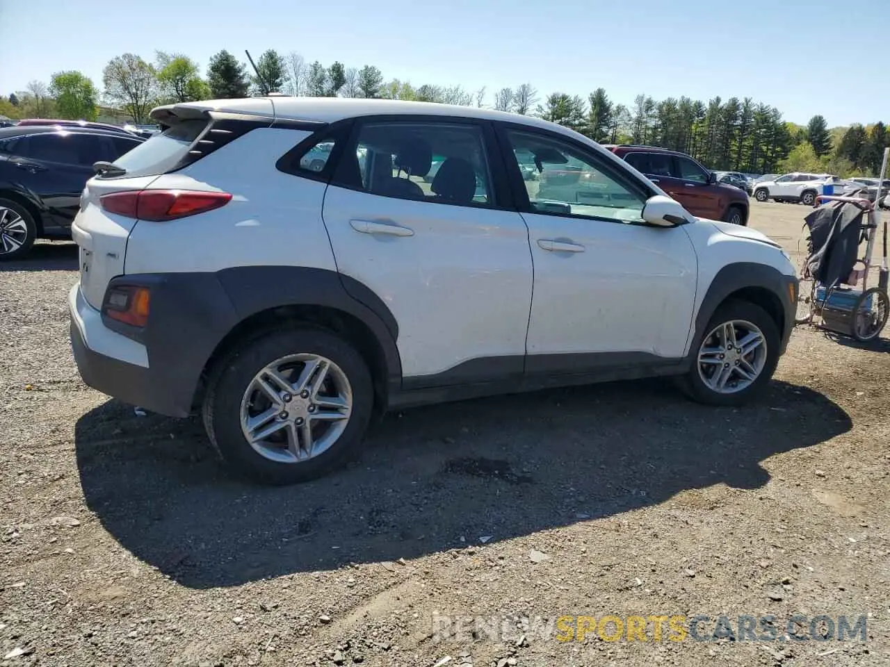 3 fotografías del automóvil dañado KM8K1CAA7MU659637 HYUNDAI KONA 2021