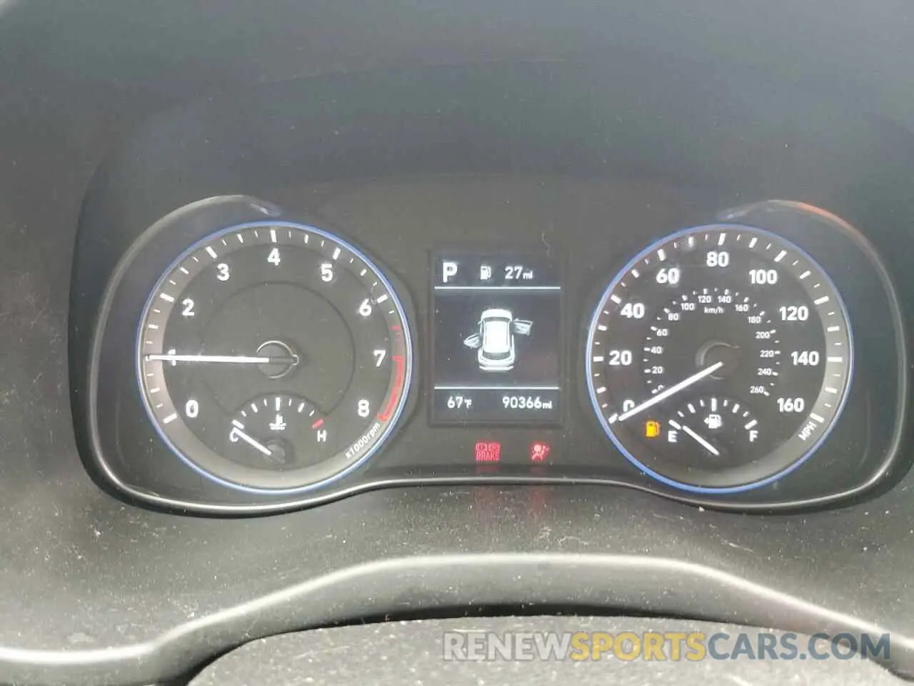 9 fotografías del automóvil dañado KM8K1CAA7MU659637 HYUNDAI KONA 2021