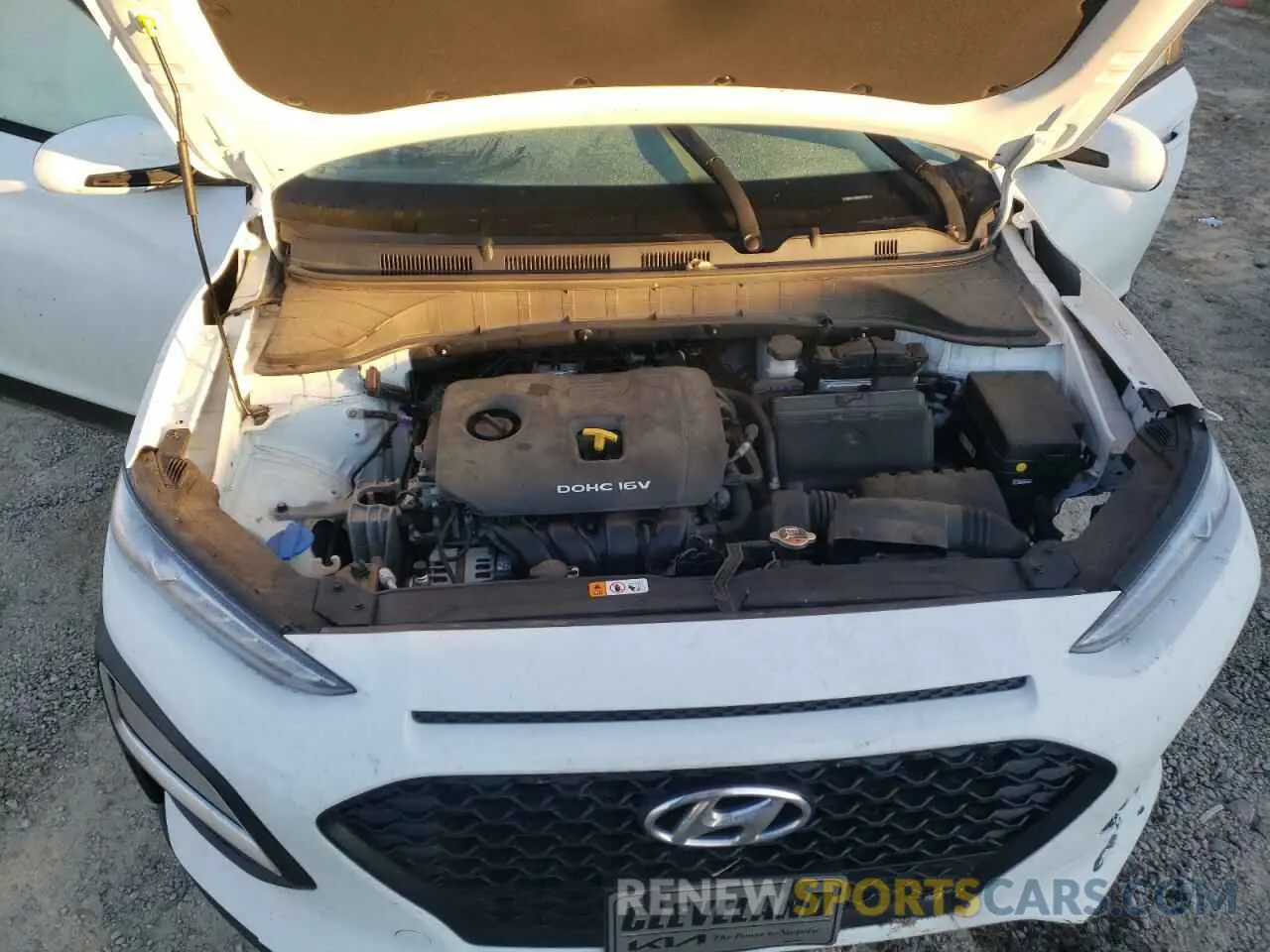 14 fotografías del automóvil dañado KM8K1CAA8MU657962 HYUNDAI KONA 2021