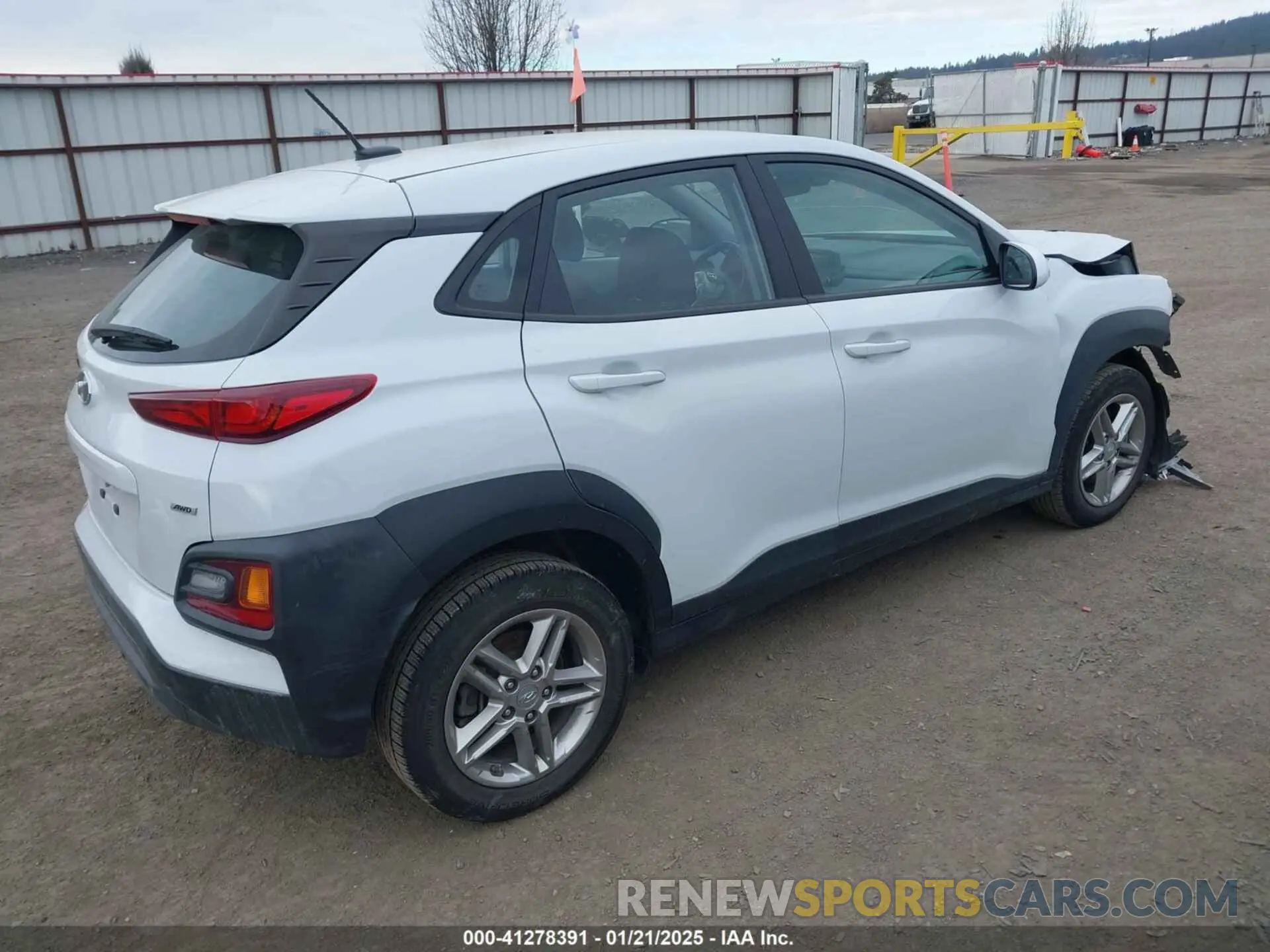 4 fotografías del automóvil dañado KM8K1CAA8MU691948 HYUNDAI KONA 2021