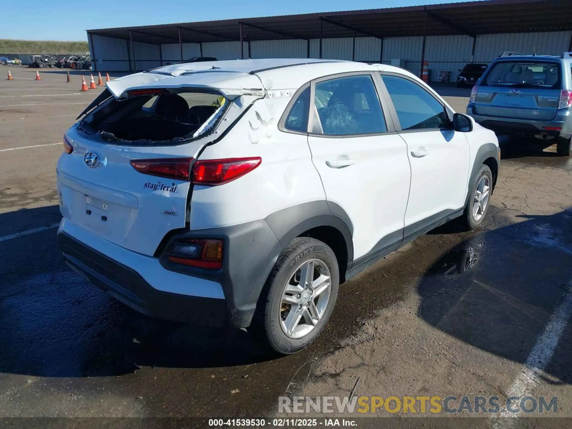 4 fotografías del automóvil dañado KM8K1CAAXMU642704 HYUNDAI KONA 2021
