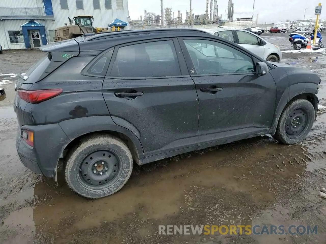 3 fotografías del automóvil dañado KM8K22AA2MU619604 HYUNDAI KONA 2021