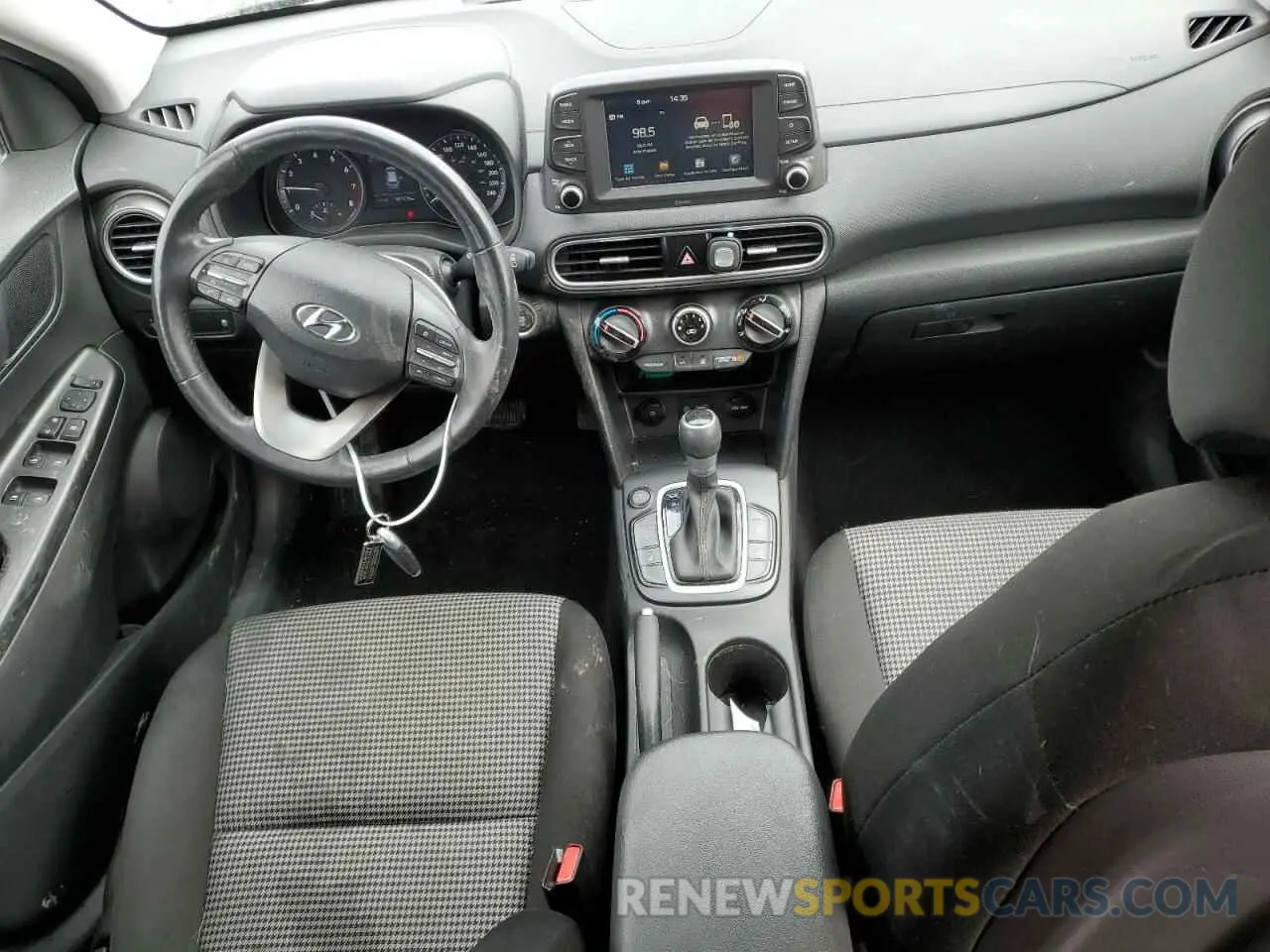 8 fotografías del automóvil dañado KM8K22AA2MU619604 HYUNDAI KONA 2021