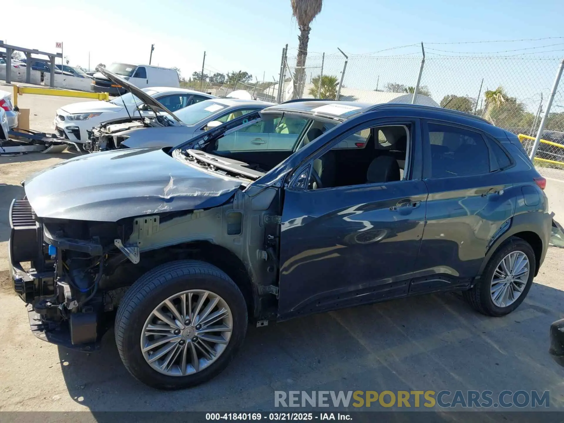15 fotografías del automóvil dañado KM8K22AA3MU670951 HYUNDAI KONA 2021
