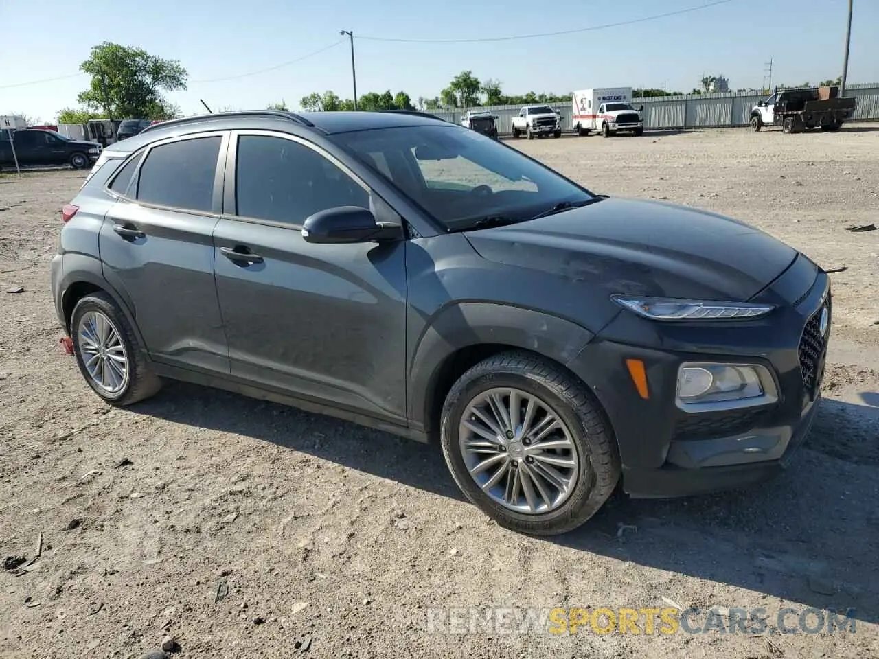 4 fotografías del automóvil dañado KM8K22AA4MU707313 HYUNDAI KONA 2021
