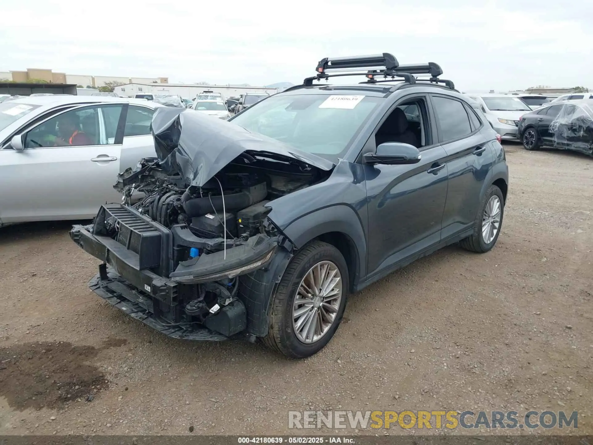 2 fotografías del automóvil dañado KM8K22AA5MU603865 HYUNDAI KONA 2021