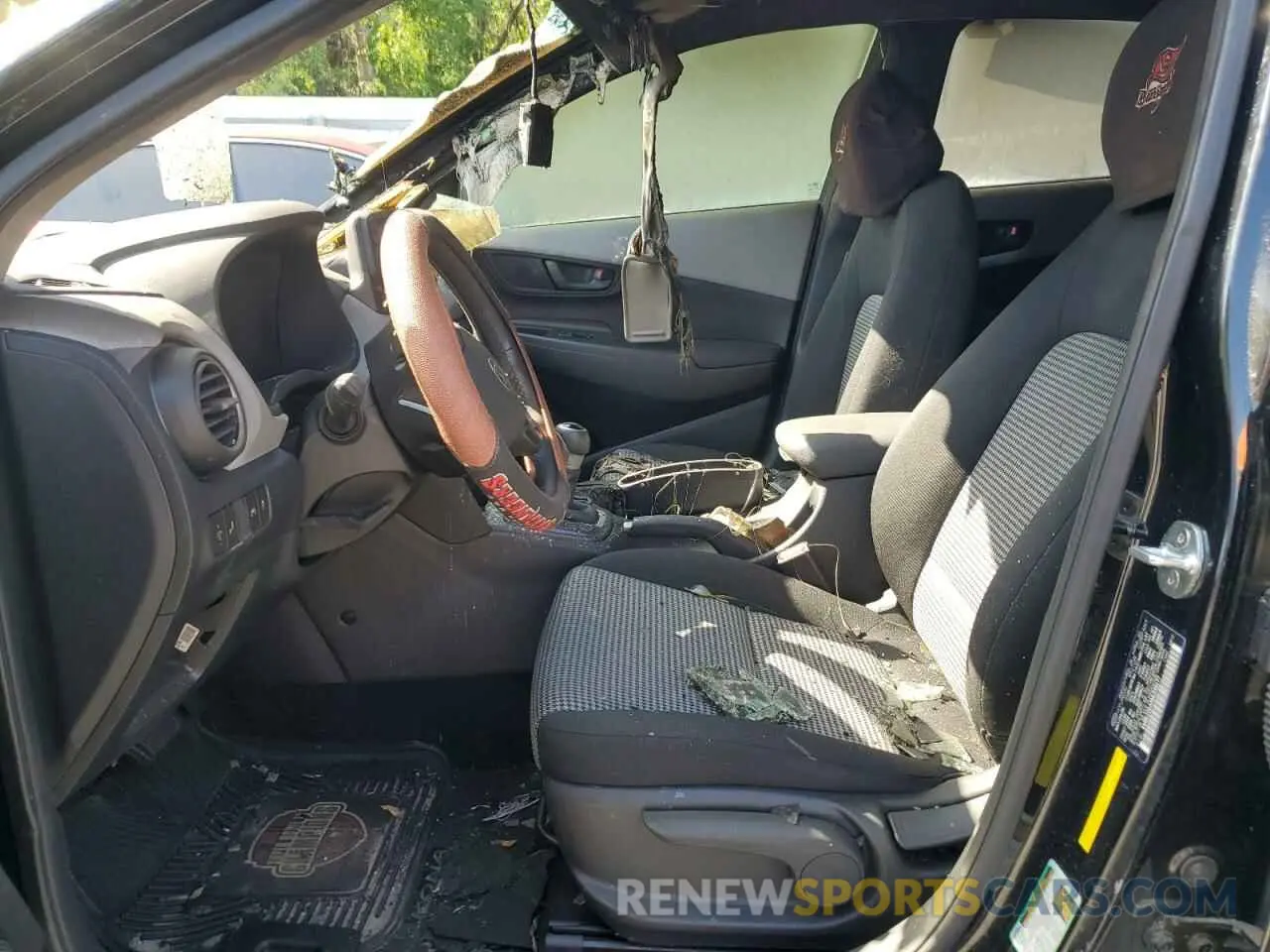 7 fotografías del automóvil dañado KM8K22AA6MU599177 HYUNDAI KONA 2021
