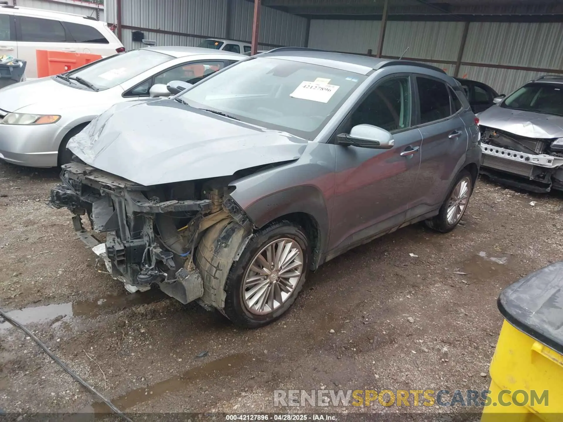 2 fotografías del automóvil dañado KM8K22AA7MU639489 HYUNDAI KONA 2021