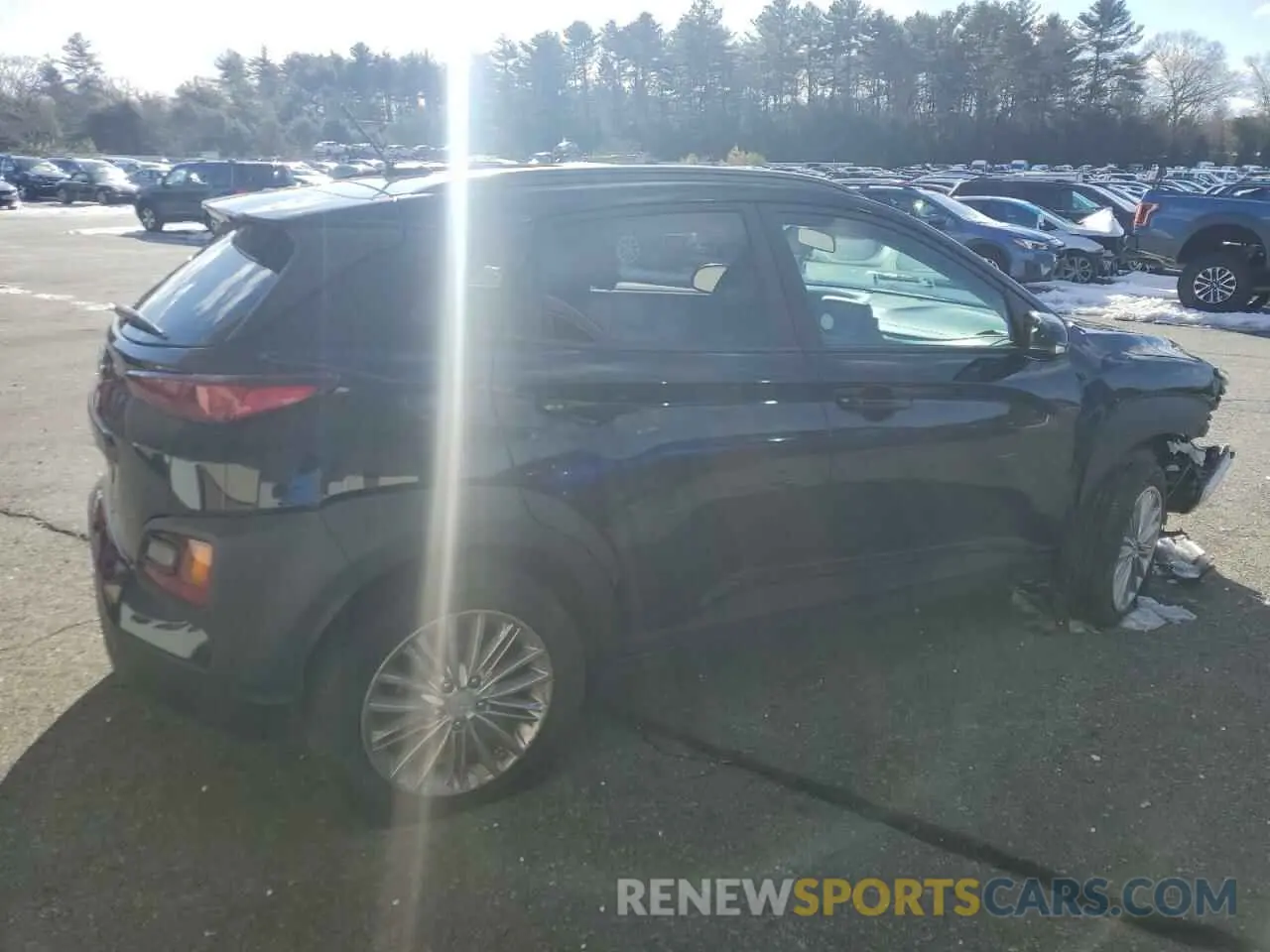 3 fotografías del automóvil dañado KM8K22AA7MU703272 HYUNDAI KONA 2021