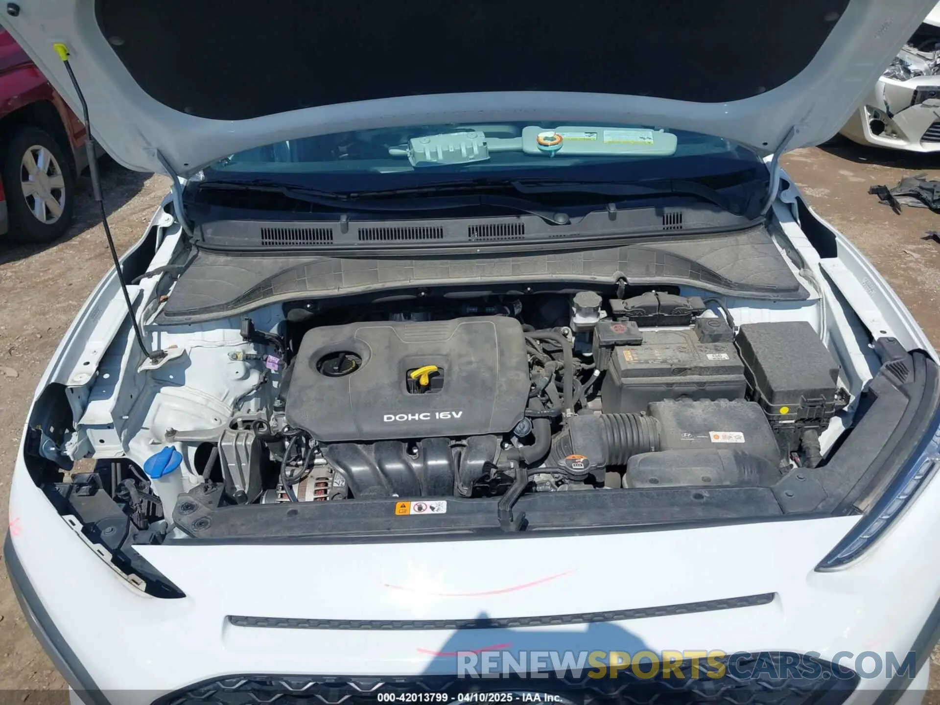 10 fotografías del automóvil dañado KM8K22AA8MU691634 HYUNDAI KONA 2021