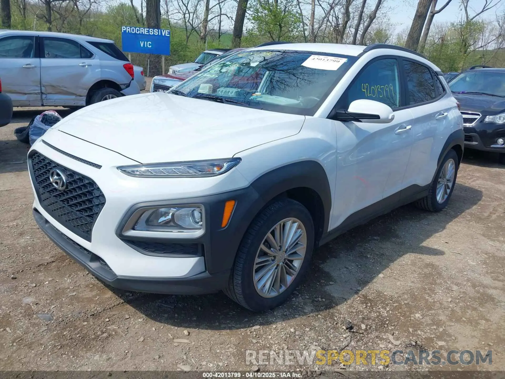 2 fotografías del automóvil dañado KM8K22AA8MU691634 HYUNDAI KONA 2021