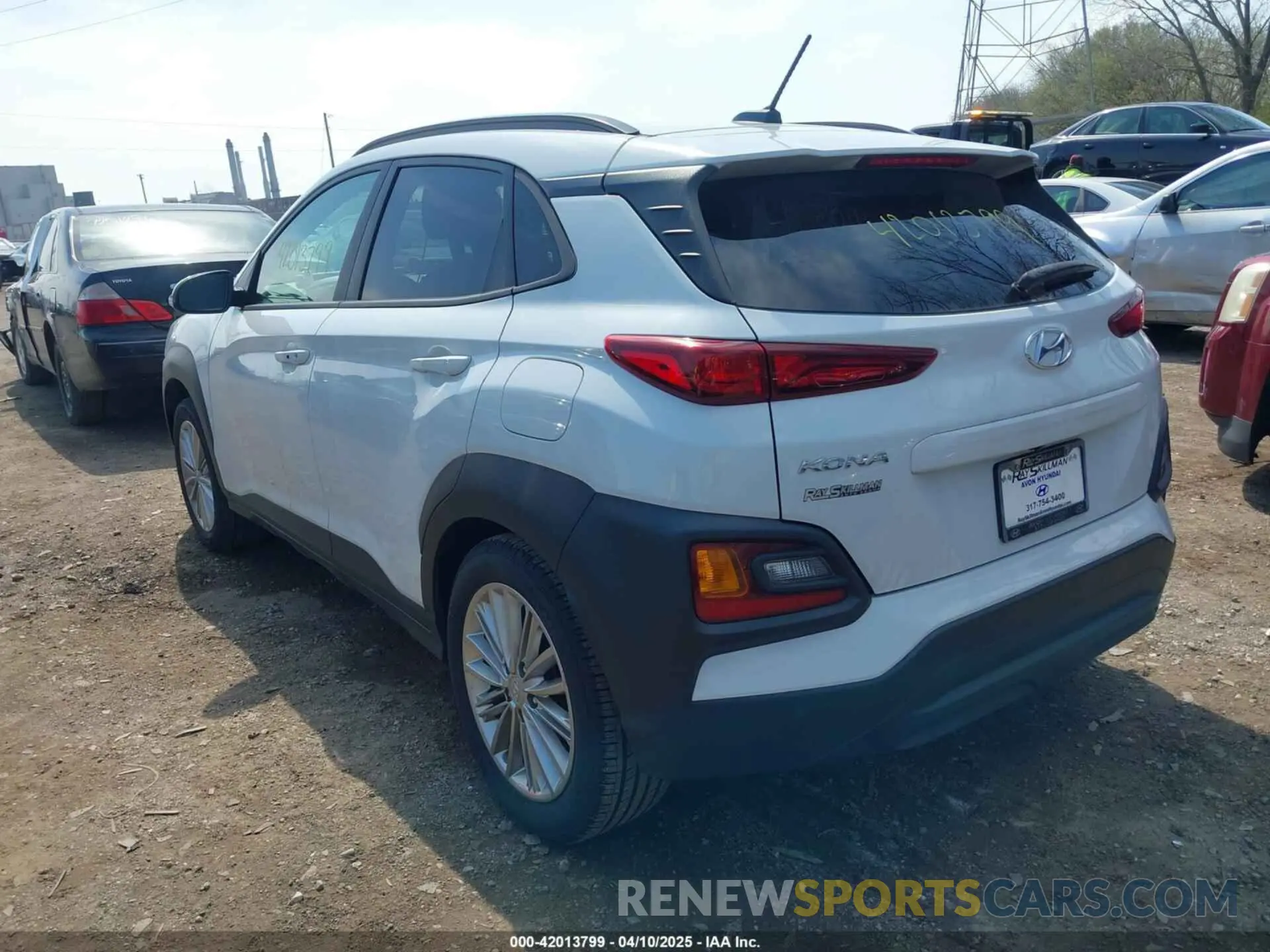 3 fotografías del automóvil dañado KM8K22AA8MU691634 HYUNDAI KONA 2021