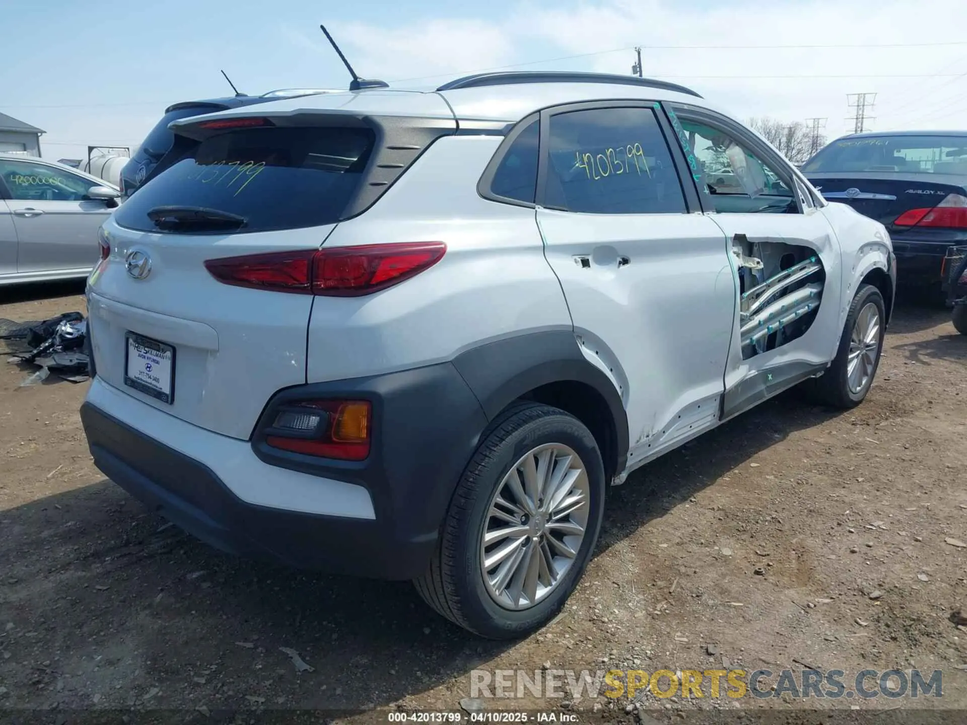 4 fotografías del automóvil dañado KM8K22AA8MU691634 HYUNDAI KONA 2021