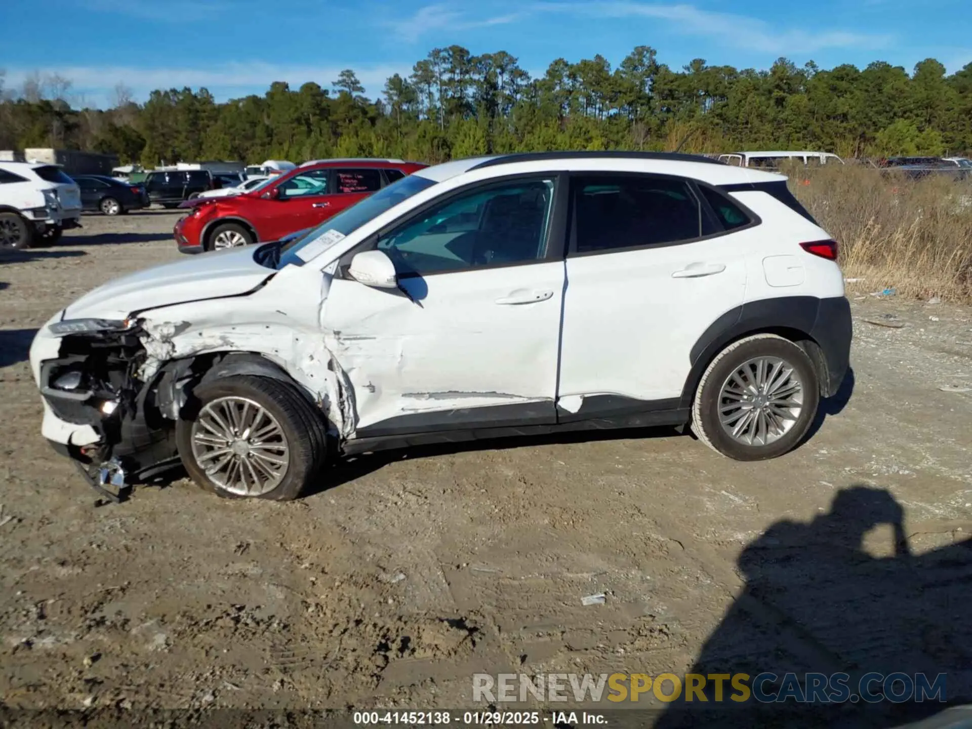 14 fotografías del automóvil dañado KM8K22AA9MU736208 HYUNDAI KONA 2021