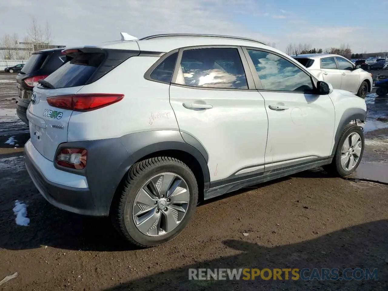 3 fotografías del automóvil dañado KM8K23AG3MU109594 HYUNDAI KONA 2021