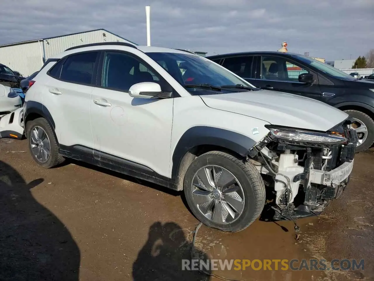 4 fotografías del automóvil dañado KM8K23AG3MU109594 HYUNDAI KONA 2021