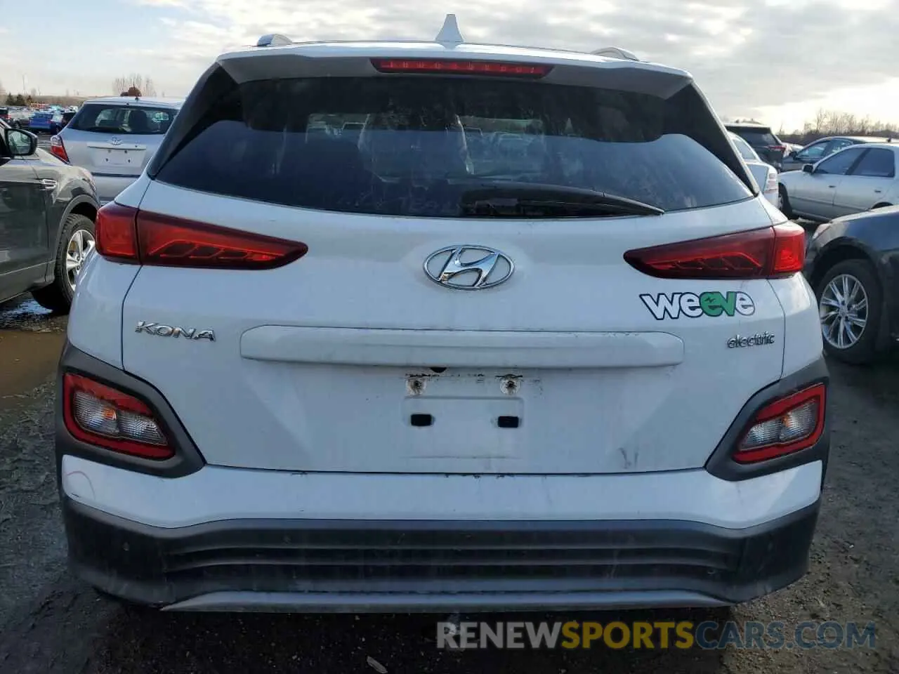 7 fotografías del automóvil dañado KM8K23AG3MU109594 HYUNDAI KONA 2021