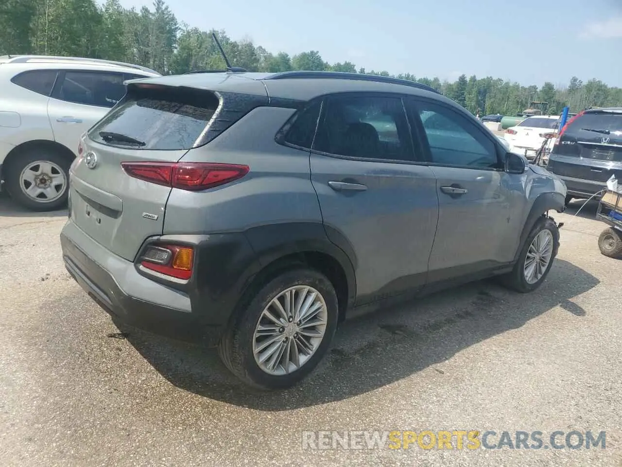 3 fotografías del automóvil dañado KM8K2CAA2MU669554 HYUNDAI KONA 2021